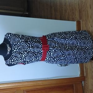 Black & white polka dot dress